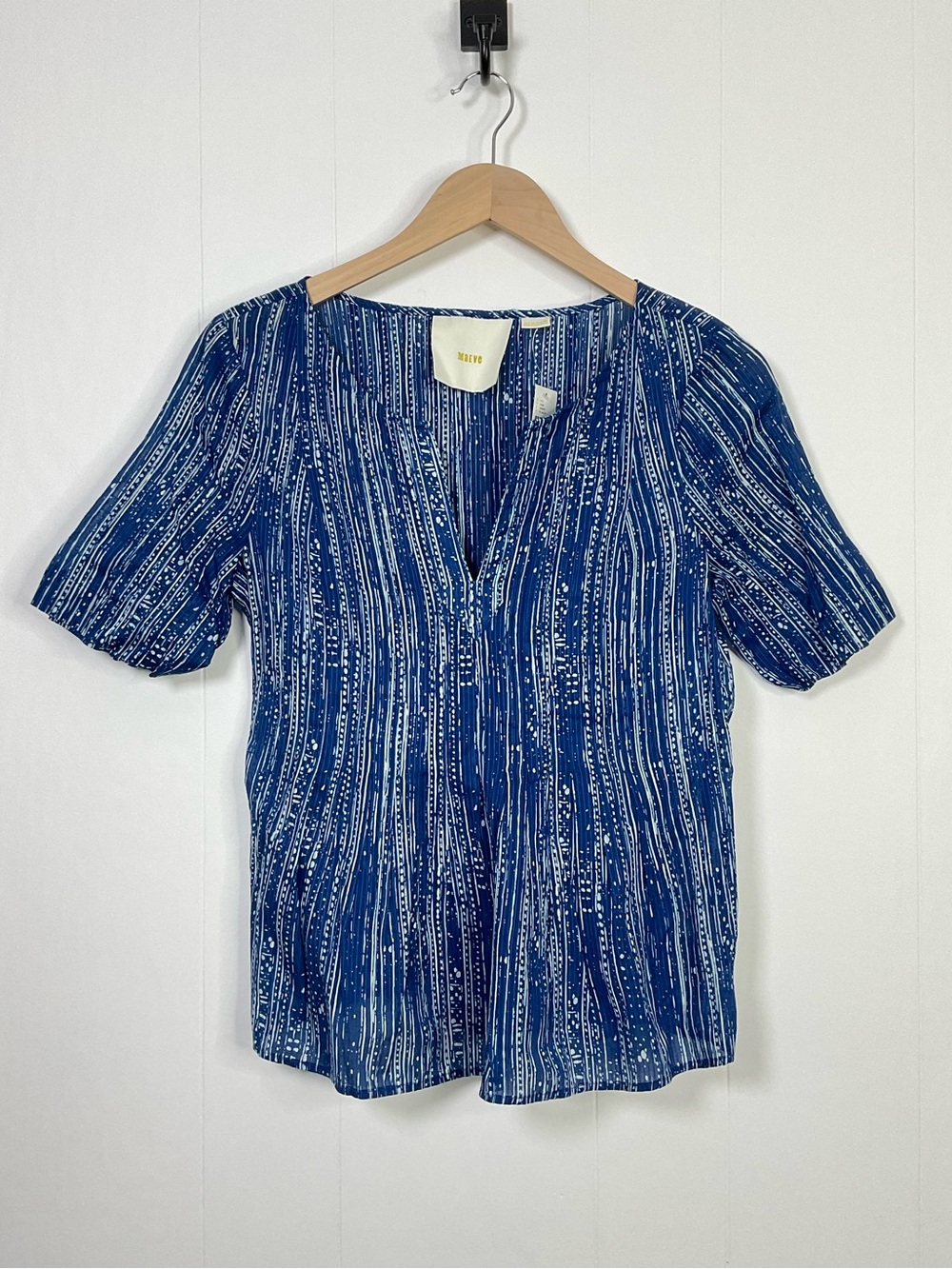 Anthropologie Maeve Blue Orchid Island Top Size 6